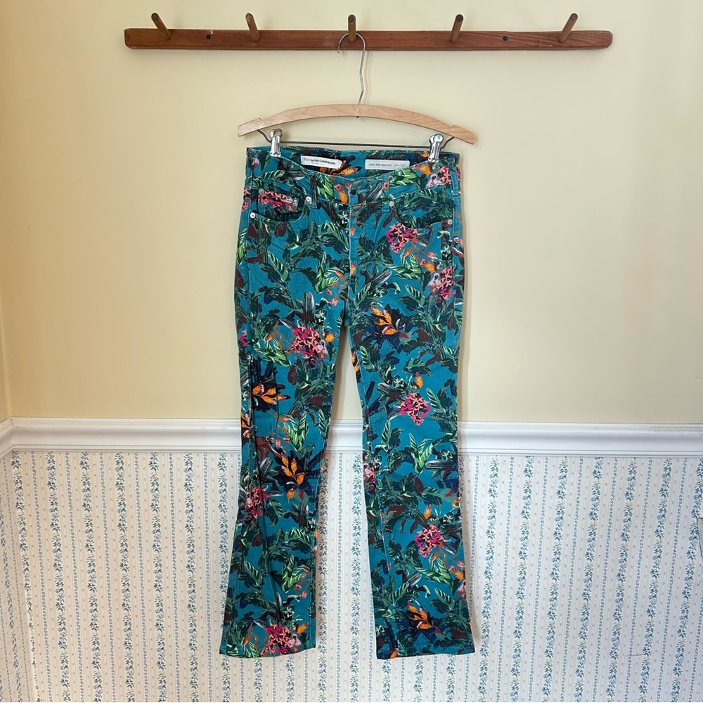 Pilcro and the Letterpress Tropical High-Rise Bootcut Jeans